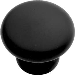 Belwith Keeler Modus Series Matte Black 5/8" (16 mm) Diameter Knob, - P2816-MB