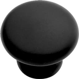 Belwith Keeler Modus Series Matte Black 5/8" (16 mm) Diameter Knob, - P2816-MB