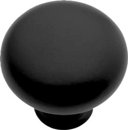 Hickory Hardware Manchester Matte Black 1-1/4" (32 mm) Diameter Knob, PA1218-MB