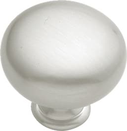Hickory Hardware Manchester Satin Nickel 1-1/4" (32 mm) Diameter Knob, PA1218-SN