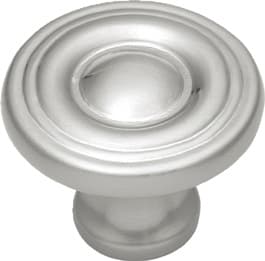 Hickory Hardware Conquest Satin Nickel 1-1/8" (29 mm) Diameter Knob, P14402-SN