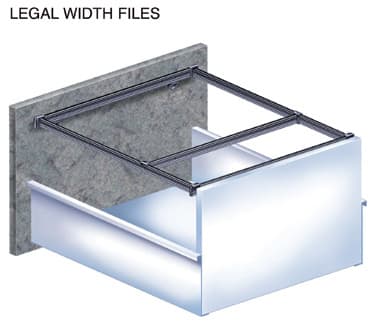 Timberline File Frame Set for Legal Width File, Black