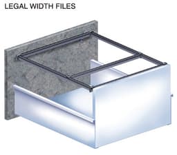 Timberline File Frame Set for Legal Width File, Black