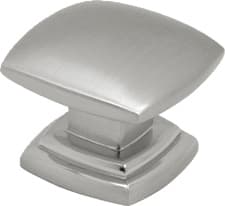 Hickory Hardware Euro-Contemporary Satin Nickel 1-1/2" (38 mm) L x 1-1/2" (38 mm) W Knob, P2163-SN