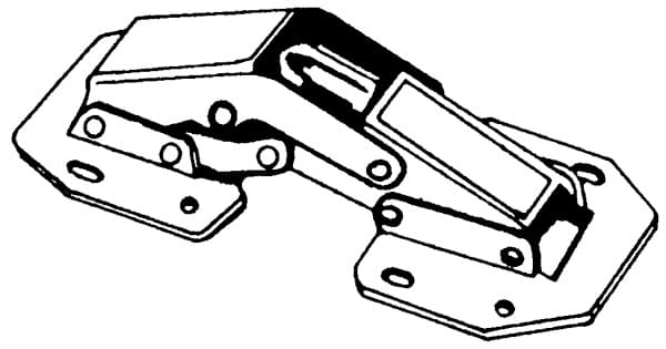 Atlantic Hardware Face Frame Hinges Free Swinging Screw-On CS01A-R