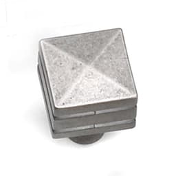 Laurey Kama Series 7/8" (22 mm) Long Antique Pewter Knob, - 23206