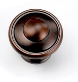 Windsor Series, Zinc Die Cast Knobs 1-3/8" Dia., Venetian Bronze Finish