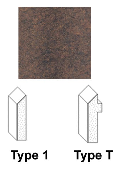 Kuehn Bevel edge moldings Mineral Umber Radiance