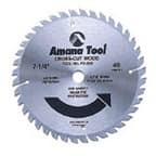 Amana 7-1/4" Diameter with 5/8" Arbor 40 Tooth TCG Plywood / Laminate Saw Blade, PC-620