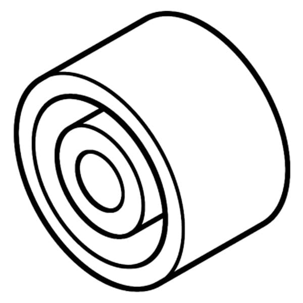 Bainbridge Drawer Slide Spacer, White, 3611WH-22