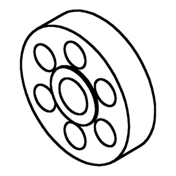 Bainbridge Drawer Slide Spacer, White, 3612-22