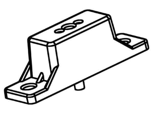 Bainbridge Drawer Slide Spacer, White, 3616WH-22