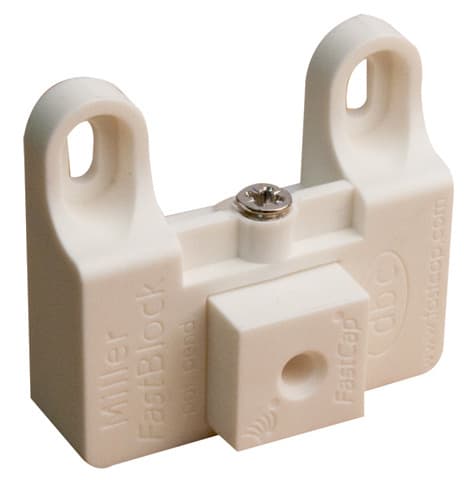 Fastcap Spacers, White, MILLER FASTBLCK BULK