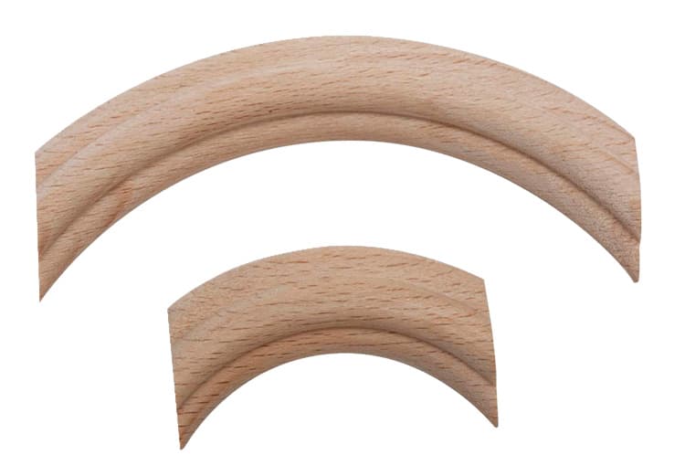 Wood Corner Moldings Corner Arches, Rounded Unfinished Beech