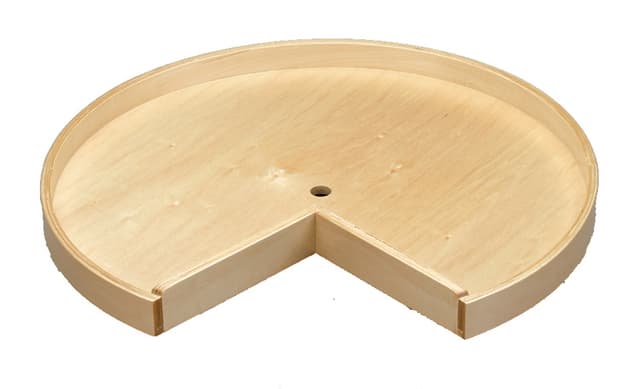 LD-4BW Series Banded Wood Pie-Cut Lazy Susan Shelf Only, Rev-A-Shelf