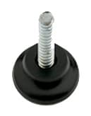 MDI Mfg PVC Round Leveling Glides 1" Base Black 610-4413
