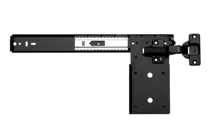 KV 8081 EZ Pivot 16" Door Slide No Hinge or Baseplate, 30lb Capacity, Anochrome