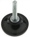 MDI Mfg Polyethylene Round Leveling Glides 1-1/8" Base Dia White 100/Pack
