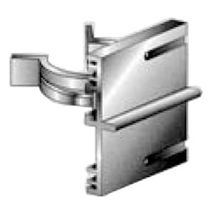 Hardware Concepts plastic groove mount toe kick clip 1-3/8" h x 1-3/8" w white 5695-000