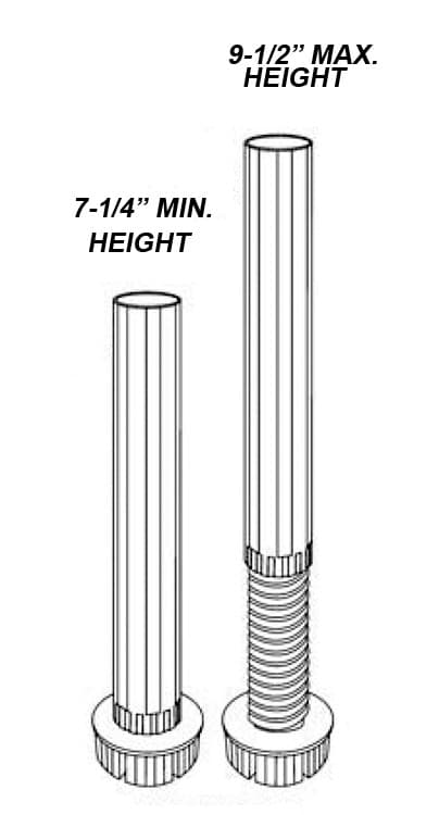 Hardware Concepts Toe Kick Clip with Adhesive Spline Plate