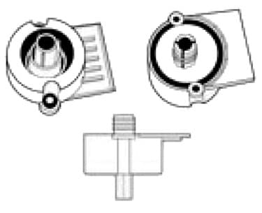 Plastic Cabinet Leveler Components Plastic Screw-On Sockets Black