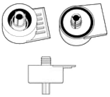 Plastic Cabinet Leveler Components Plastic Sockets Black