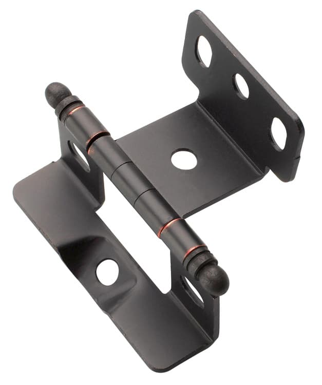 Amerock Free Swinging Inset Non-Mortise Ball Tip Hinge, Screw-on Wrought Iron - PK3175TBWI