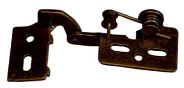 Youngdale Free Swinging 1/2" Overlay Pin/Knife Hinge, Screw-on White - 6DS-PLY.WH