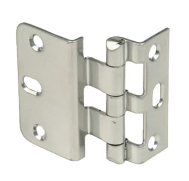 Rockford Process Free Swinging Overlay Five Knuckle Hinge, 270º Screw-on Dull Chrome - P349-26D