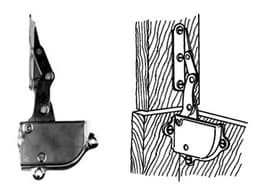 Lid Supports and Up Stays (Chest Style) Combination Chest Hinge, Lid Support