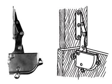 Lid Supports and Up Stays (Chest Style) Combination Chest Hinge, Lid Support