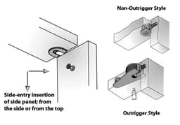 S6 CAMFIX 18/19MM SIDE ENTRY WHITE, 006385.877.001