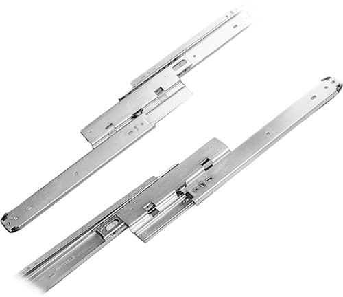 Pro Value Series Over Travel Hold-In Ball Bearing Drawer Slide PRO 5000, Unhanded Side Mount Zinc