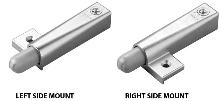 Left Hand Face Frame Soft-Close Adapter, Nickel-Plated
