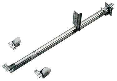 KV 22-5/8" 3/4 Extension 50 lb Center Bottom Mount Drawer Slide, Zinc, 1175P ZC 22-5/8