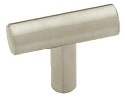 Liberty Steel Series 1-9/16 in (40 mm) L x 1/2 in (13 mm) W Stainless Steel Knob, - P01025-SS-C