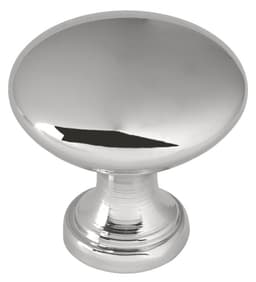 Liberty Steel Series 1-1/4" (32 mm) Diameter Polished ChromeKnob, - P11747V-PC-C