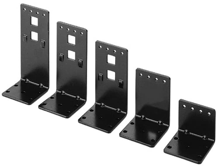 Top and Bottom Epoxy Slide Brackets, Black