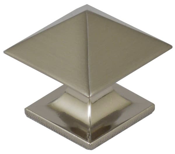 PRO Value Elite I Series Satin Nickel 1-1/4" (32 mm) L x 1-1/4" (32 mm) W Knob, - SZELI3-SN