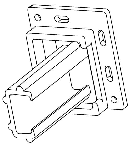 Bainbridge Adjustable Epoxy Slide Rear Mounting Socket