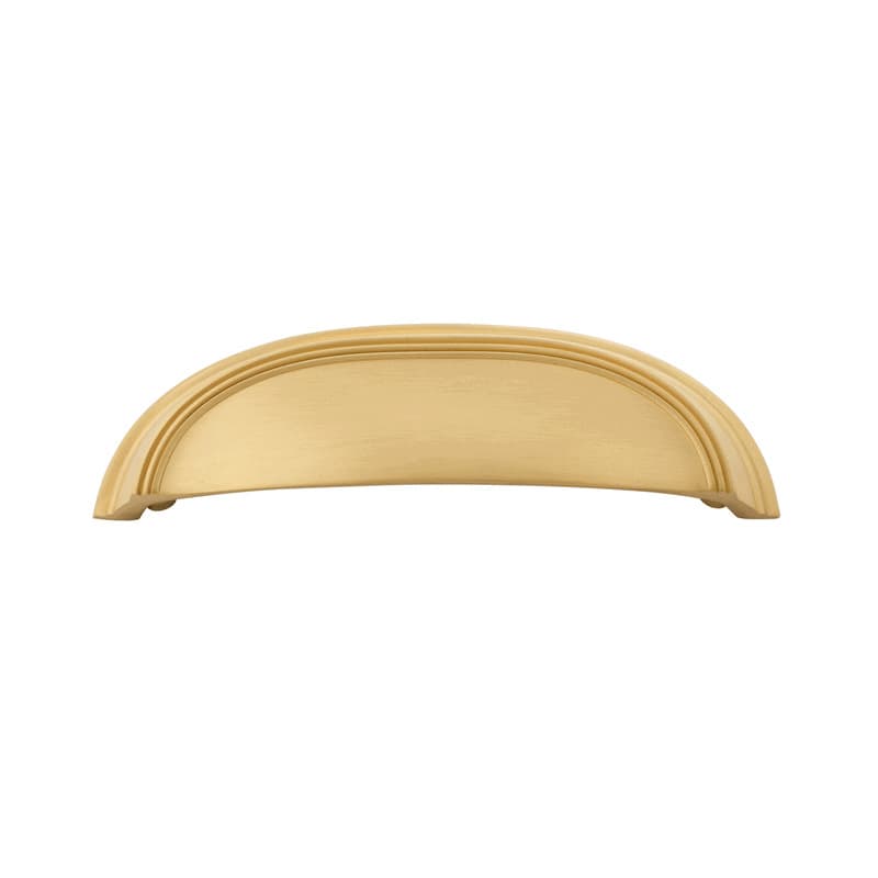 PRO LUXE Summit 3" (76 mm) Center to Center Brushed Golden Brass Cup Pull, SZ4BGB