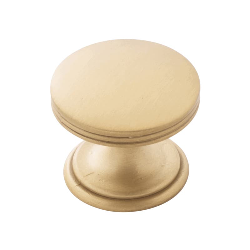 PRO LUXE Bistro Brushed Golden Brass 1-3/8" (35 mm) Diameter Knob, SZ7BGB