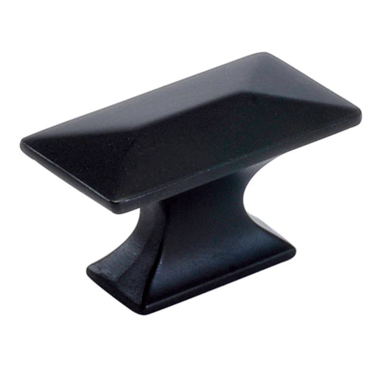 PRO LUXE Cabana Matte Black 1-3/4" (44 mm) L x 15/16" (24 mm) W Knob, SZ17MB