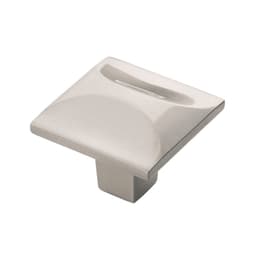 PRO LUXE Summit Series Satin Nickel 1-1/4 in (32 mm) L x 1-1/4 in (32 mm) W Knob, -SZ38SN