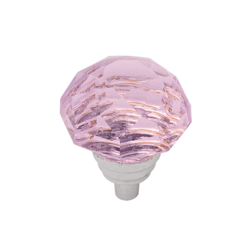 PRO LUXE Zen Series Glass/Chrome 1-1/4" (32 mm) Diameter Knob, - SZ46GLCH