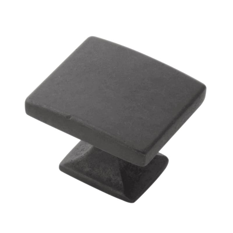 PRO LUXE Transcribe Black Iron 1-7/16" (37 mm) L x 1-1/4" (32 mm) W Knob, SZ57BI