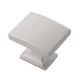 PRO LUXE Transcribe Series Satin Nickel 1-7/16 in (37 mm) L x 1-1/4 in (32 mm) W Knob, -SZ57SN