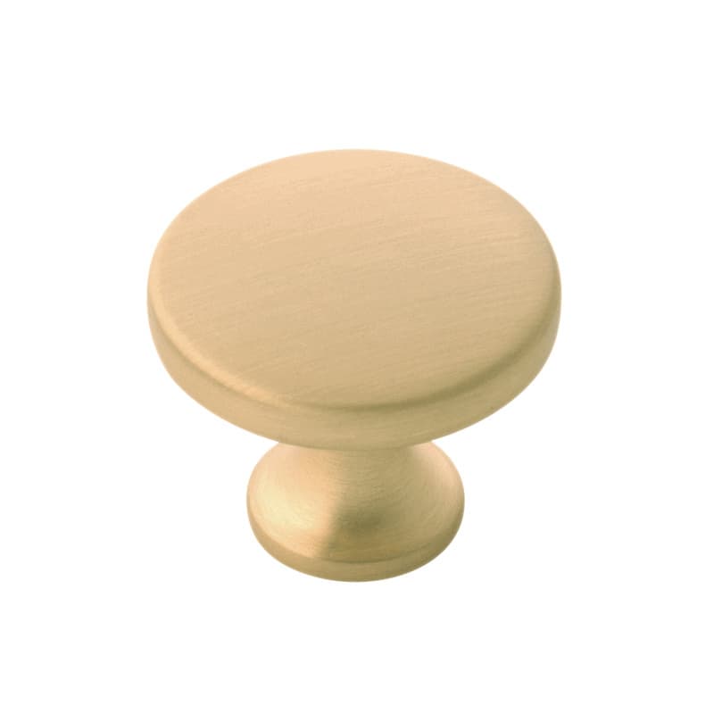 PRO LUXE Transcribe Brushed Golden Brass 1-3/8" (35 mm) Diameter Knob, SZ56BGB