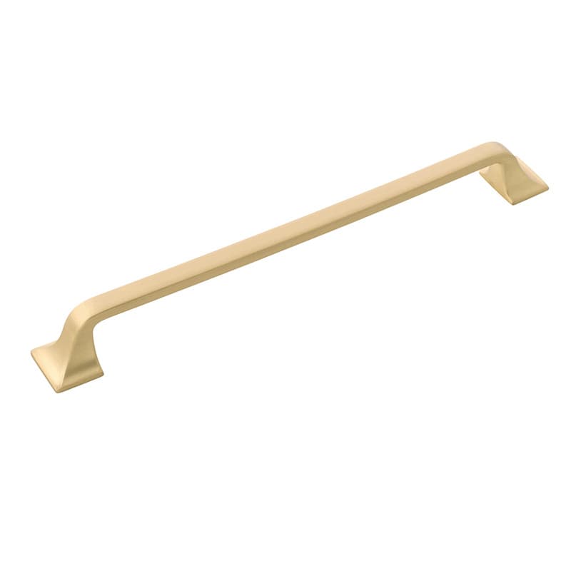 PRO LUXE Transcribe 8-13/16" (224 mm) Center to Center Brushed Golden Brass Pull, SZ63BGB