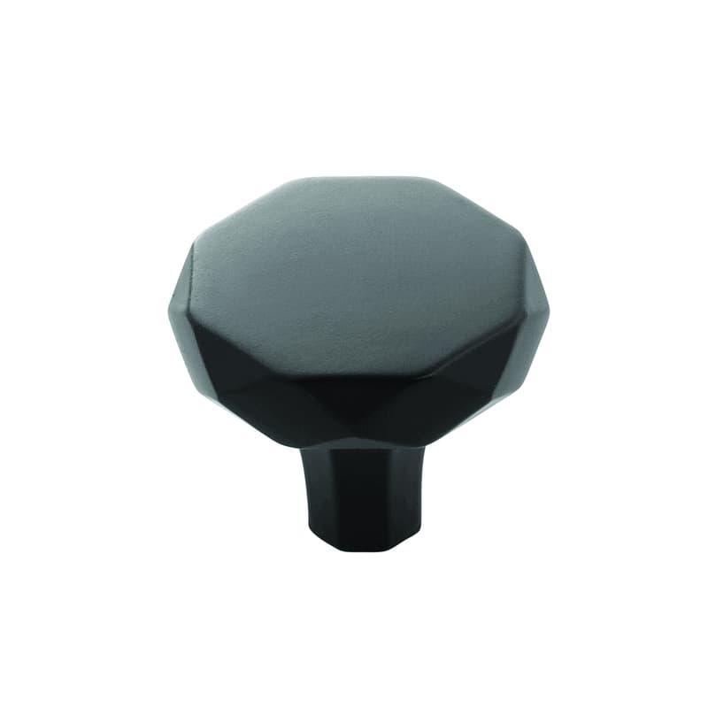 PRO LUXE Vista Matte Black 1-1/4" (32 mm) Diameter Knob, SZ72MB